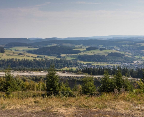 Aussicht vom Clemensberg auf Niedersfeld und die Umgebung