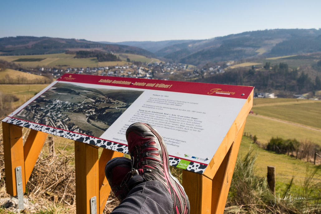 Schöne Aussicht auf Fleckenberg