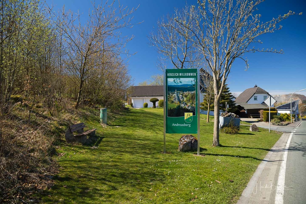 Start des Bestwiger Panoramaweg in Andreasberg