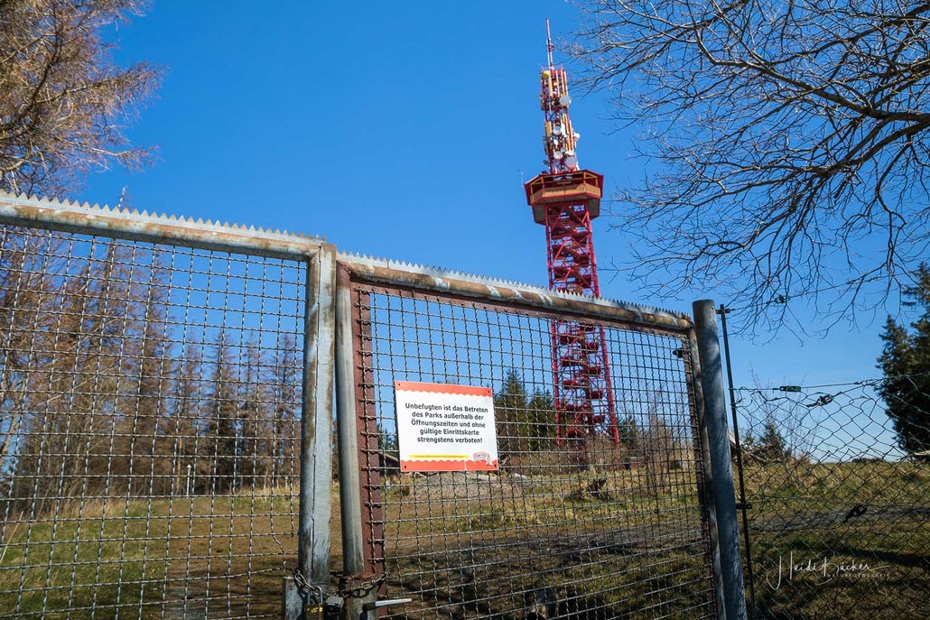 Umzäunter Stüppelturm