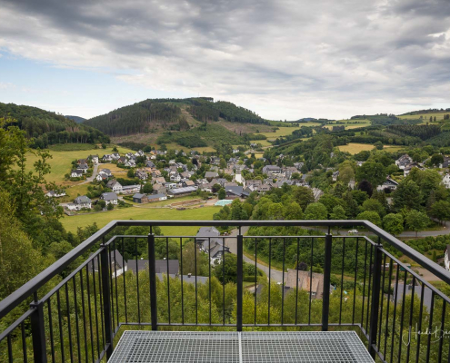 Aussicht vom Dorfbalkon