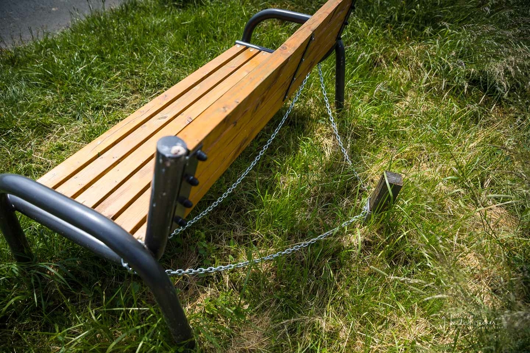 Sitzbank mit Diebstahlschutz ツ