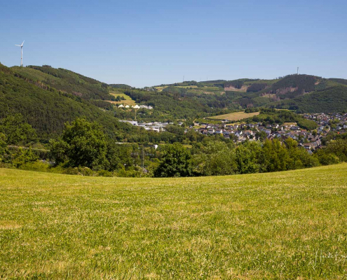 Blick auf Maumke mit Galileo-Park Blick auf Maumke mit Galileo-Park