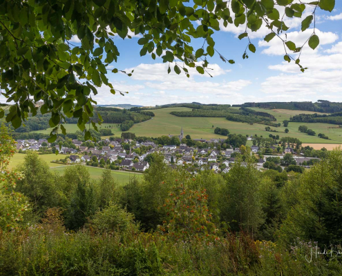 Blick von der Riesenbank auf Reiste
