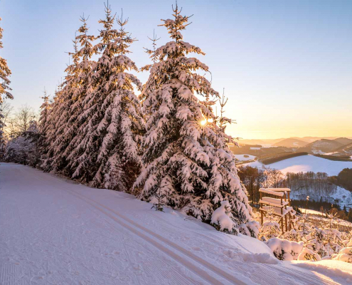Dezember - Abendstimmung auf dem Hohen Knochen