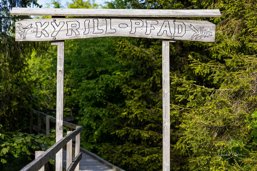 Eingang Kyrill-Pfad Schanze