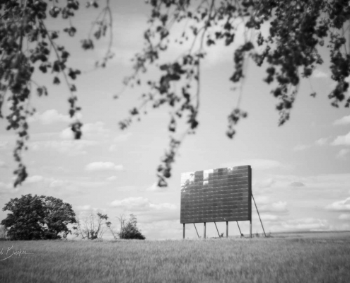 Lichtkinetische Skulptur "Blinker II" auf der Almert