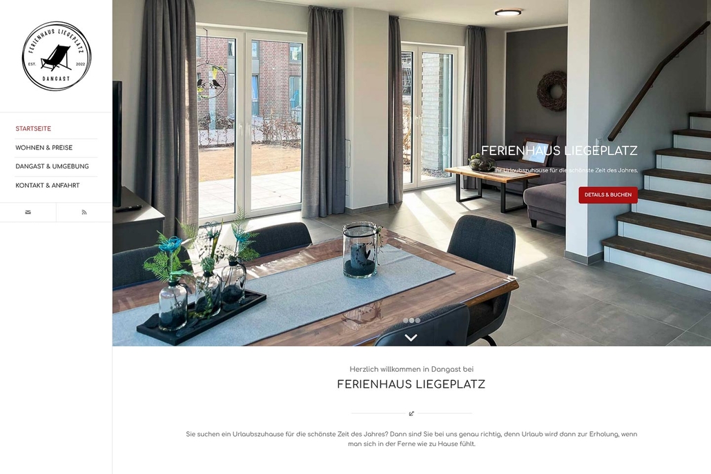 Website Ferienhaus Liegeplatz Dangast Website Ferienhaus Liegeplatz Dangast